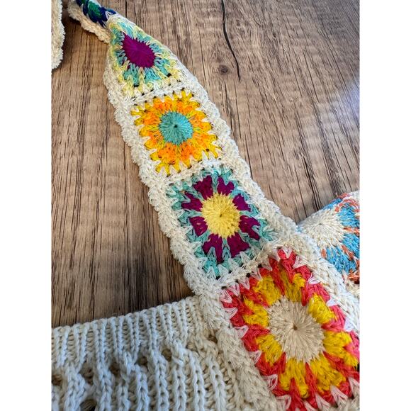 Boho Purse Crochet Multicolor Purse Crossbody Bag NEW FAST SHIP Travel Bag - Picture 3 of 4